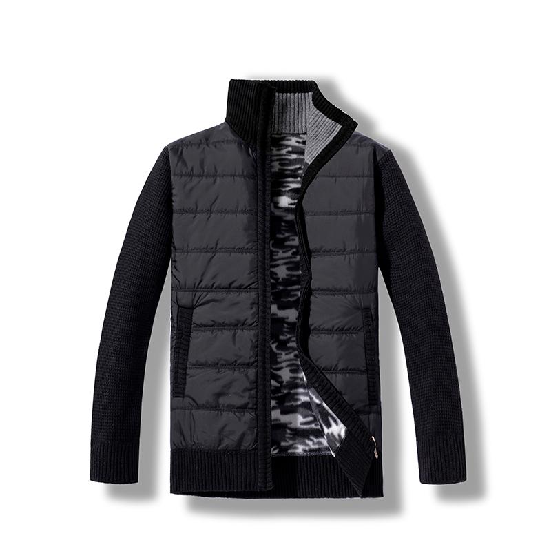 Winter New Sweater Cardigan Jacket Men's Fashion Stitching Plus Velvet Jacket Men's Fashion Warm Casual Coats, Black
Winter New Sweater Cardigan Jacket Men's Fashion Stitching Plus Velvet Jacket Men's Fashion Warm Casual Coats, Black