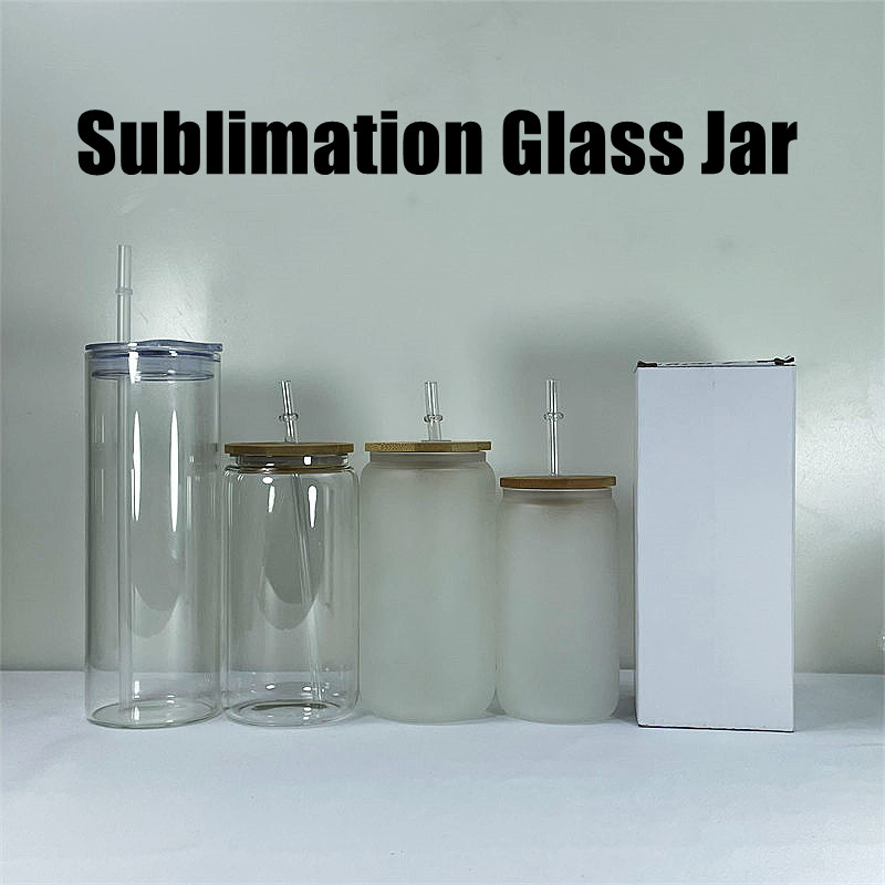16oz Sublimation Glass Jar with Wooden Lid Drinkware Thermal Transfer Coffee Mug Plastic Straw Heat Printing Glass Tumbler A02
16oz Sublimation Glass Jar with Wooden Lid Drinkware Thermal Transfer Coffee Mug Plastic Straw Heat Printing Glass Tumbler A02