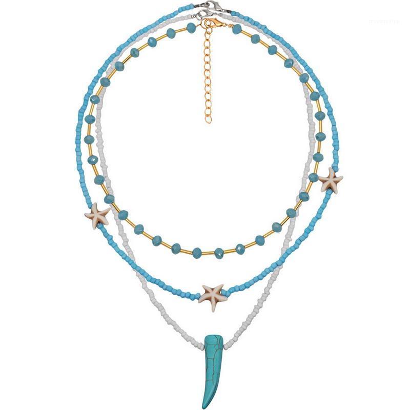 ZWPON Colorful Polymer Clay Pearl Layered Necklace Autumn Wolf Tooth Starfish Necklace for Women Jewelry Wholesale1
ZWPON Colorful Polymer Clay Pearl Layered Necklace Autumn Wolf Tooth Starfish Necklace for Women Jewelry Wholesale1