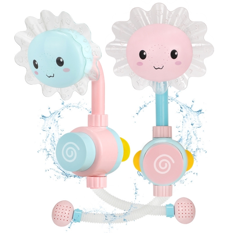 Baby Sunflower Bath Toy Bathtub Showers Bathing spouts Suckers Folding Spray Faucet Play Bathroom Sun Flower Water Toys Y200323
Baby Sunflower Bath Toy Bathtub Showers Bathing spouts Suckers Folding Spray Faucet Play Bathroom Sun Flower Water Toys Y200323