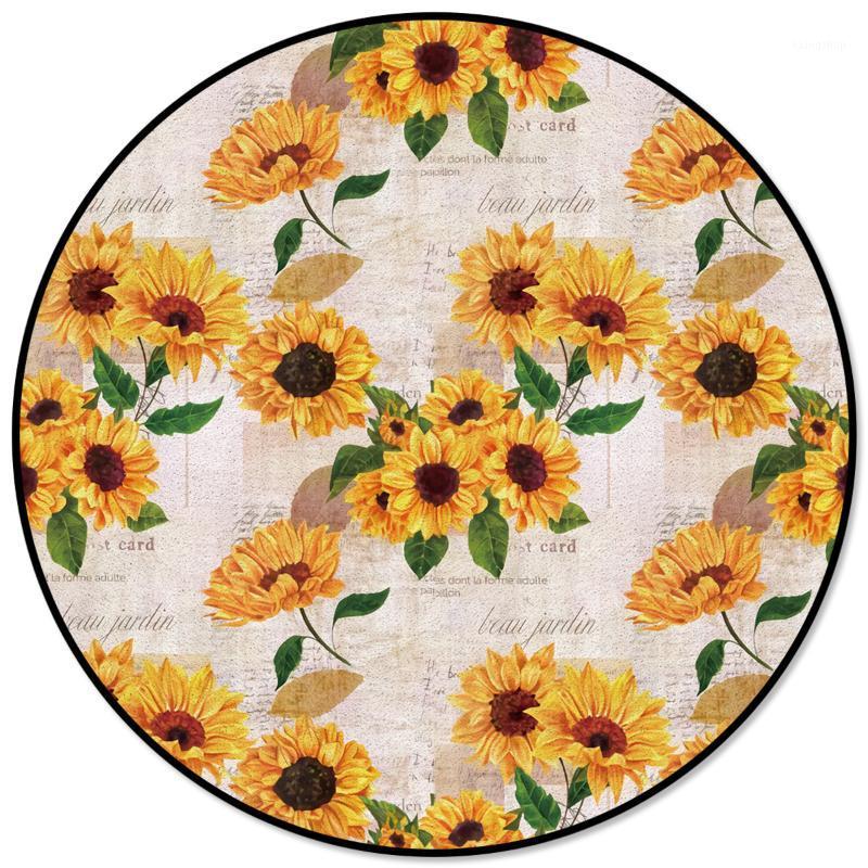 Sunflower Old Newspaper Background Printed Round Carpet for Living Room Kids Bedroom Table Sofa Carpet Area Rug Mats1, As pic
Sunflower Old Newspaper Background Printed Round Carpet for Living Room Kids Bedroom Table Sofa Carpet Area Rug Mats1, As pic