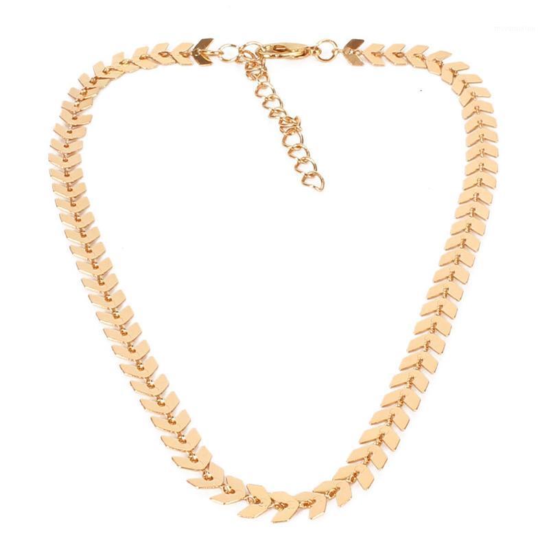 Duftgold New Punk Gold Geometric Short Fish Bone Necklaces Simple Fashion Design Choker Necklace for Women Jewelry Wholesale1
Duftgold New Punk Gold Geometric Short Fish Bone Necklaces Simple Fashion Design Choker Necklace for Women Jewelry Wholesale1