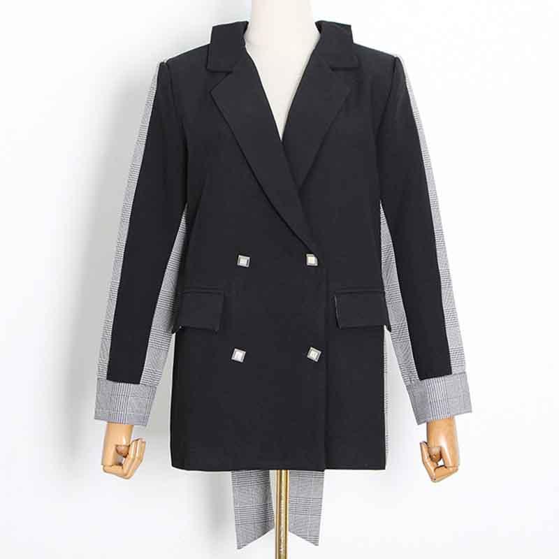 SeeBeautiful Large Size Single Suit Coat Notched Collar Long Sleeve Double Breasted New Fashion 2021 Autumn Winter Women T803, Black
SeeBeautiful Large Size Single Suit Coat Notched Collar Long Sleeve Double Breasted New Fashion 2021 Autumn Winter Women T803, Black