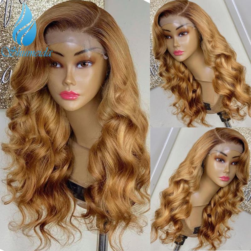Shumeida Ombre Honey Blonde Color 13*6 Lace Front Wigs with Baby Hair Peruvian Remy Human Hair Wigs Ombre Color Body Wave, Black;brown
Shumeida Ombre Honey Blonde Color 13*6 Lace Front Wigs with Baby Hair Peruvian Remy Human Hair Wigs Ombre Color Body Wave, Black;brown