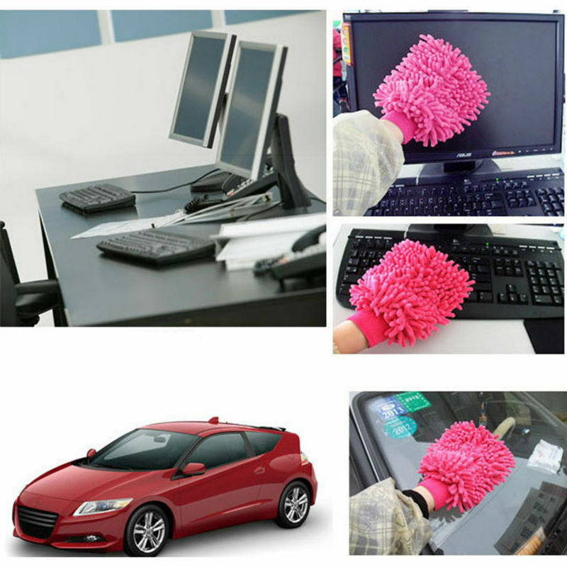 Car Wash Mitt Cleaning Tools Chenille Soft and Thick Microfiber Glove Household Cleaner Auto Detailing Sponge Detail Clean Brush