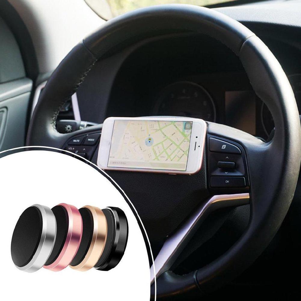 Mobile Magnetic Phone Holder Car Dashboard Mobile Bracket Cell Phone Mount Holder Plastic Circular Universal Mobile Phone Bracket