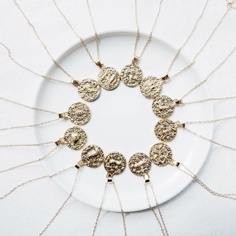 12 Constellation Jewelry Necklace Gold Virgo Libra Scorpio Sagittarius Capricorn Aquarius Zodiac Necklace Circle Pendant bijoux1
12 Constellation Jewelry Necklace Gold Virgo Libra Scorpio Sagittarius Capricorn Aquarius Zodiac Necklace Circle Pendant bijoux1