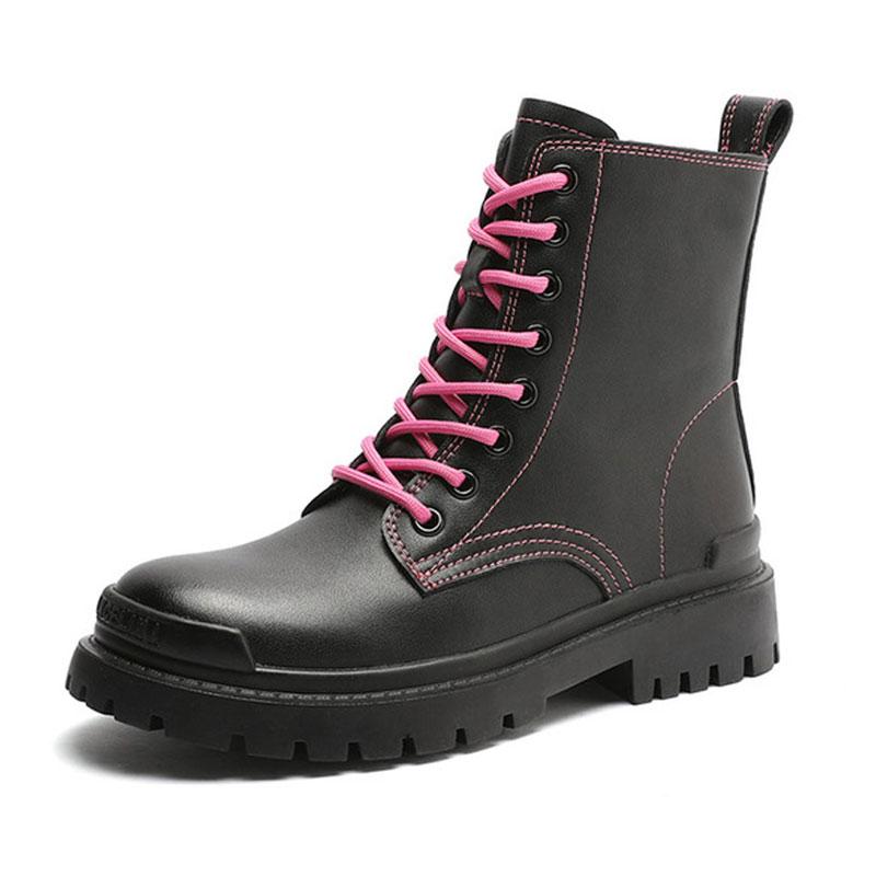 Women Genuine Leather Ankle Boots Round Toe Cross-tie Ladies Booties Autumn Winter Platform Shoes Woman Motorcycle Boots Botte, Pink
Women Genuine Leather Ankle Boots Round Toe Cross-tie Ladies Booties Autumn Winter Platform Shoes Woman Motorcycle Boots Botte, Pink