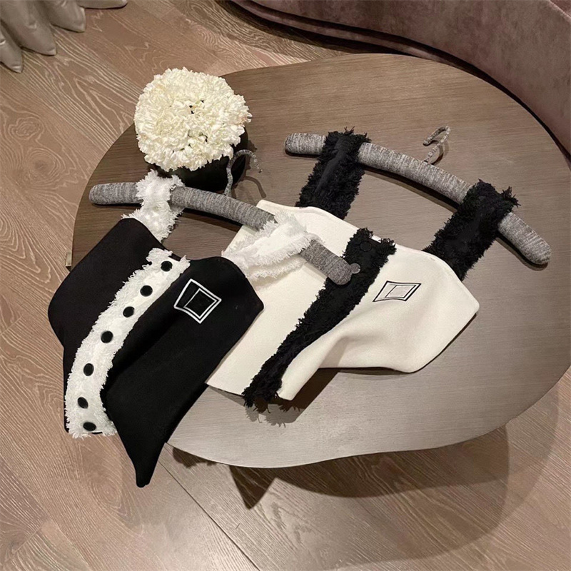 Women's Knit Tanks Ladies Crop Top Blouse Cotton Vest Sexy Letter Camisole Letter Workout Bra T-Shirt 2 Colors