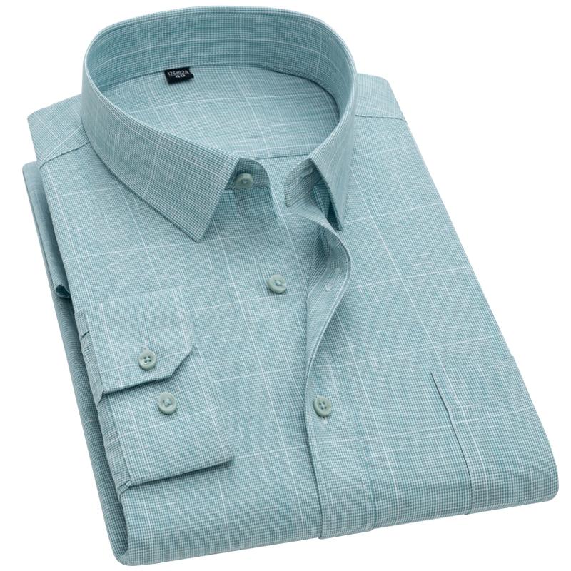 Holiday Casual Soft Breathable Plaid Checkered Shirts Single Patch Pocket Standard-fit Long Sleeve Men's Fashion Gingham Shirt, L28-2
Holiday Casual Soft Breathable Plaid Checkered Shirts Single Patch Pocket Standard-fit Long Sleeve Men's Fashion Gingham Shirt, L28-2