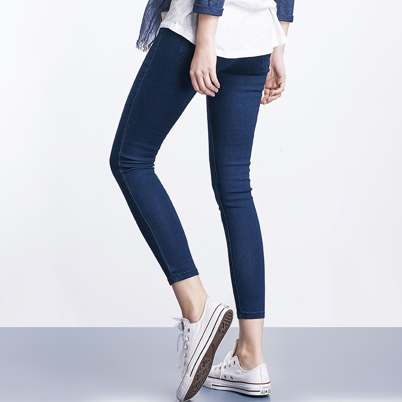 Women Jeans Plus Size Casual high waist summer Autumn Pant Slim Stretch Cotton Denim Trousers for woman Blue black 4xl 5xl 6xl 201105