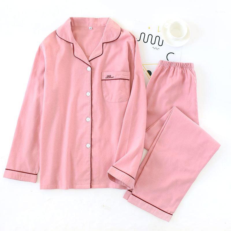 Pure Pink Cardigan 100% Cotton Couple Pajamas Set Lapel Brushed Plush Cloth Long-sleeved Trousers Lovers Homewear Loose Homewear1, Women
Pure Pink Cardigan 100% Cotton Couple Pajamas Set Lapel Brushed Plush Cloth Long-sleeved Trousers Lovers Homewear Loose Homewear1, Women