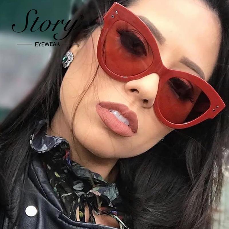 STORY Red Oversized Sunglasses Women Retro Cat Eye Sun Glasses Red Rivet 2020 Summer Shades For Men Female Eyewear UV400 Gifts
STORY Red Oversized Sunglasses Women Retro Cat Eye Sun Glasses Red Rivet 2020 Summer Shades For Men Female Eyewear UV400 Gifts