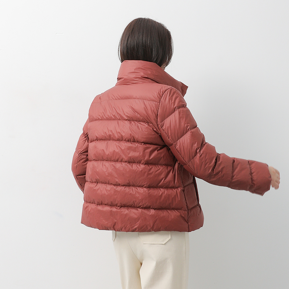 YAYA Women Autumn Coats Warm Duck Down Spring Winter Female Casual Jacket Stand Neck Light Thin Style Ladies Slim Jacket 201019