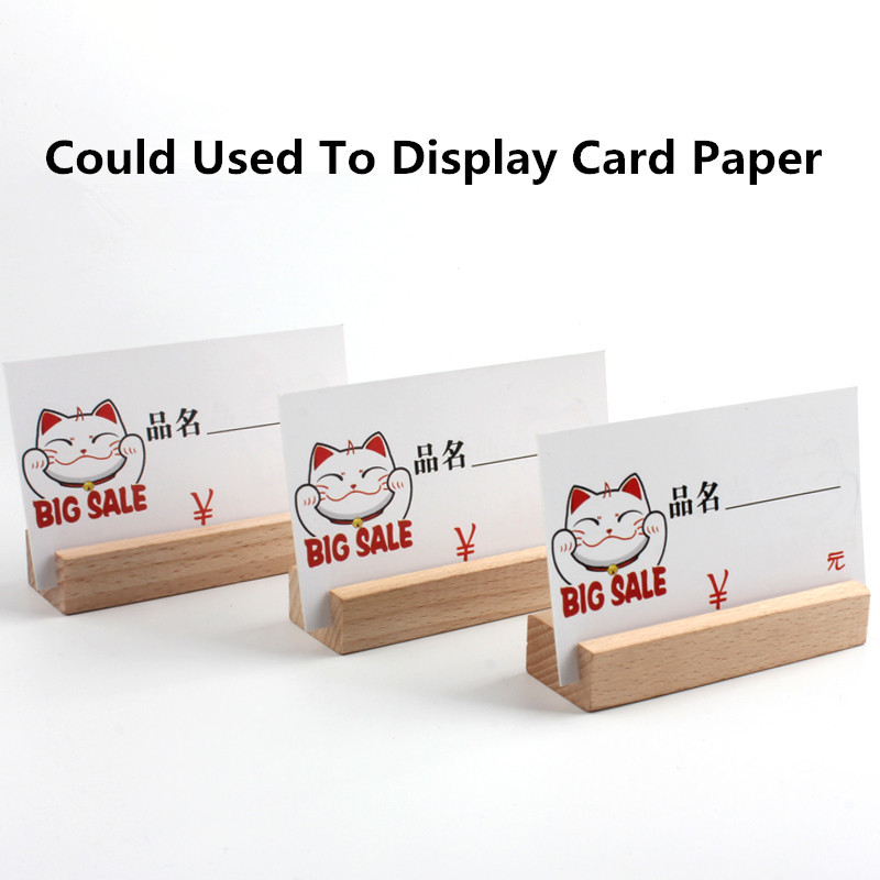 Wood Table Number Holders Wedding Display Stands Place Card Holder Great for Bar Menu Retail Sign Party and Events
