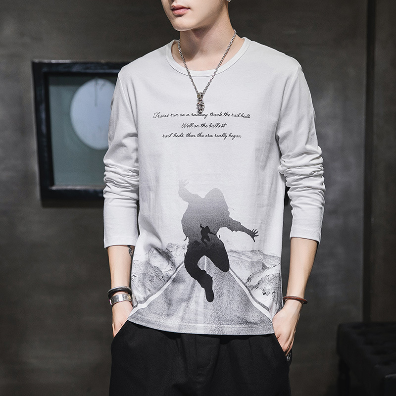 2021 Men t Shirt Bottoms Top Tee Hiphop Streetwear Long Sleeve Fitness Tshirts Printed Male Tops Clothing Clothes Tpcm, White
2021 Men t Shirt Bottoms Top Tee Hiphop Streetwear Long Sleeve Fitness Tshirts Printed Male Tops Clothing Clothes Tpcm, White