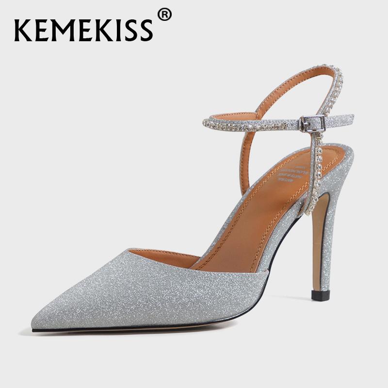 KemeKiss Size 34-41 Women Sandals Real Leather Buckle Strap Sexy Thin High Heel Summer Shoes Woman Crystal Party Lady Footwear, Beige
KemeKiss Size 34-41 Women Sandals Real Leather Buckle Strap Sexy Thin High Heel Summer Shoes Woman Crystal Party Lady Footwear, Beige