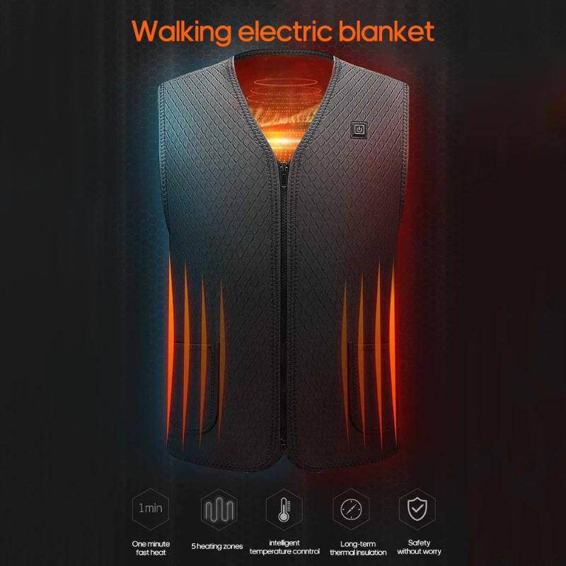 Men Women Outdoor Jacket Heated USB Infrared Heated Vest Winter Flexible Electric Thermal Clothing Waistcoat For Sports Winter, Black
Men Women Outdoor Jacket Heated USB Infrared Heated Vest Winter Flexible Electric Thermal Clothing Waistcoat For Sports Winter, Black