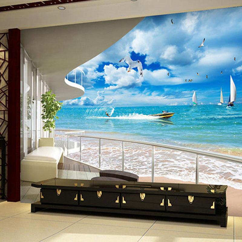 3D Custom Photo Modern Mural Wallpaper Roll Peaceful Sea Beach Sand Ship Blue Sky White Cloud For Living room Sofa Background
3D Custom Photo Modern Mural Wallpaper Roll Peaceful Sea Beach Sand Ship Blue Sky White Cloud For Living room Sofa Background