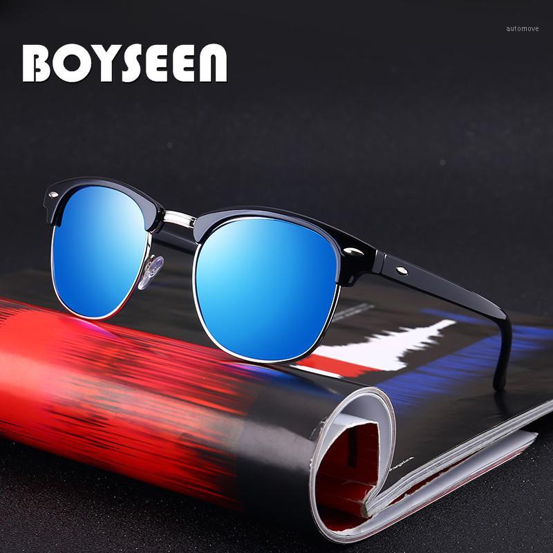 BOYSEEN Half Metal Sunglasses Men Polarized light Women UV400 Mirror Driving Sunglasses Male Female Shades Rays 30161
BOYSEEN Half Metal Sunglasses Men Polarized light Women UV400 Mirror Driving Sunglasses Male Female Shades Rays 30161