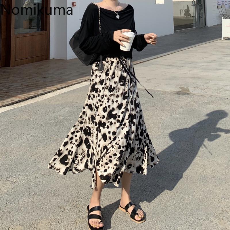 Nomikuma Korean Printed Women Midi Skirts High Waist Casual Slim Female Skirt 2020 Autumn Fashion Lace Up Ladies Bottoms 3d001, Photo color skirt
Nomikuma Korean Printed Women Midi Skirts High Waist Casual Slim Female Skirt 2020 Autumn Fashion Lace Up Ladies Bottoms 3d001, Photo color skirt