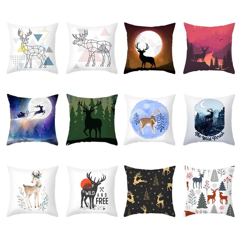 Nordic Christmas Pillowcase Simple Lines Elk Series Sofa Office Pillow Cushion Cover Christmas Elk Pillowcase Pillow Case, H02
Nordic Christmas Pillowcase Simple Lines Elk Series Sofa Office Pillow Cushion Cover Christmas Elk Pillowcase Pillow Case, H02