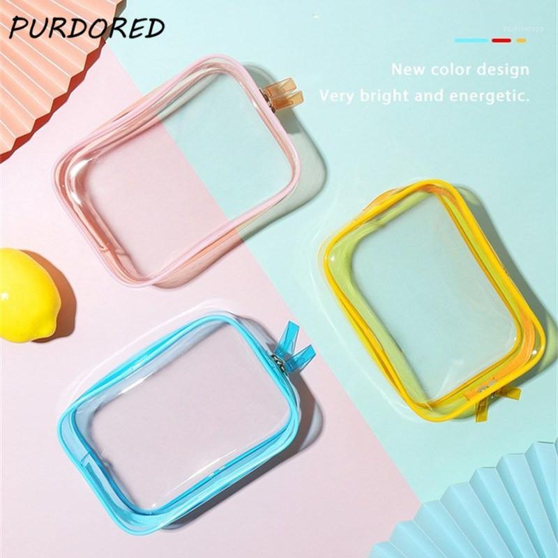 PURDORED 1 Pc Colorful Clear Cosmetic Bag Waterproof PVC Women Makeup Bag Female Travel Makeup Case Washing Toiletry1, Black
PURDORED 1 Pc Colorful Clear Cosmetic Bag Waterproof PVC Women Makeup Bag Female Travel Makeup Case Washing Toiletry1, Black