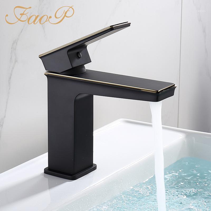 FAOP Basin Faucets luxury Black bathroom faucet mixer taps Brass bathroom sink basin mixer tap torneira do anheiro1
FAOP Basin Faucets luxury Black bathroom faucet mixer taps Brass bathroom sink basin mixer tap torneira do anheiro1