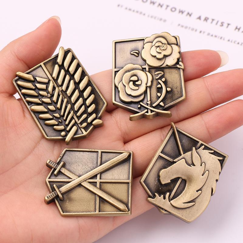 Japan Anime Attack On Titan Pins Brooch Enamel Pins Badges Rose Horse Lapel Pin Jewelry Gifts for Women Men Fans Collection1
Japan Anime Attack On Titan Pins Brooch Enamel Pins Badges Rose Horse Lapel Pin Jewelry Gifts for Women Men Fans Collection1