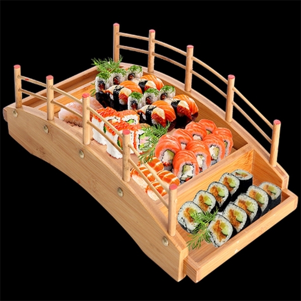 Creative wooden wood Cuisine Bridge Boats Pine Sashimi plate Platter Sushi Tableware Decoration WJ804 C1108
Creative wooden wood Cuisine Bridge Boats Pine Sashimi plate Platter Sushi Tableware Decoration WJ804 C1108