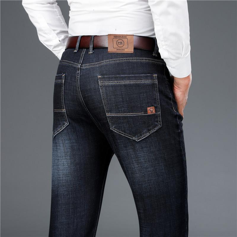 2021 Spring New Business Straight Jeans Middle-Aged Men Fashion Loose Casual Denim Trousers Male Stretch Brand Blue Black Pants
2021 Spring New Business Straight Jeans Middle-Aged Men Fashion Loose Casual Denim Trousers Male Stretch Brand Blue Black Pants