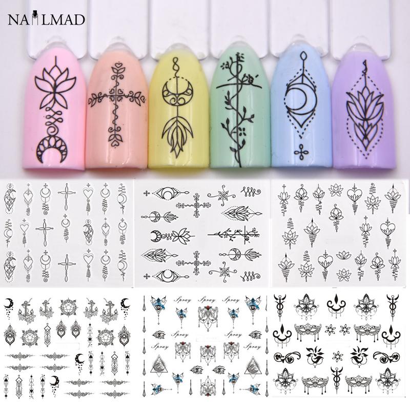 12pcs Nail Decals Black Lace Water Transfer Sticker Beauty Flowers Vine Necklace Mask Nail Art Slider Manicure, Pattern 2
12pcs Nail Decals Black Lace Water Transfer Sticker Beauty Flowers Vine Necklace Mask Nail Art Slider Manicure, Pattern 2