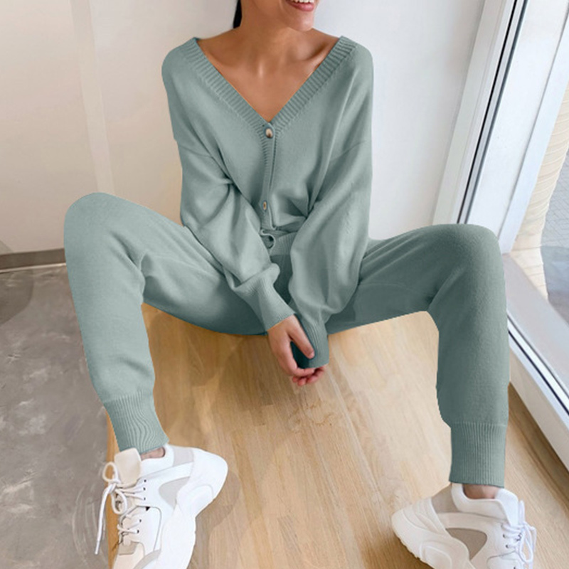 Knitted Sweater Sets Autumn Women's Suits Casual Knit Female Track Suit V-Neck Sweaters Long Pants Elegant Ladies Streetwear Set 201119, Purple
Knitted Sweater Sets Autumn Women's Suits Casual Knit Female Track Suit V-Neck Sweaters Long Pants Elegant Ladies Streetwear Set 201119, Purple
