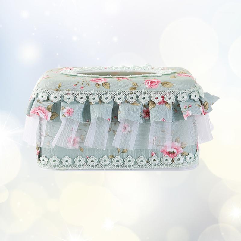 European Pastoral Style Tissue Box Creative Decorative Fabric Lace Tissue Box Cointainer Holder (Green)1
European Pastoral Style Tissue Box Creative Decorative Fabric Lace Tissue Box Cointainer Holder (Green)1
