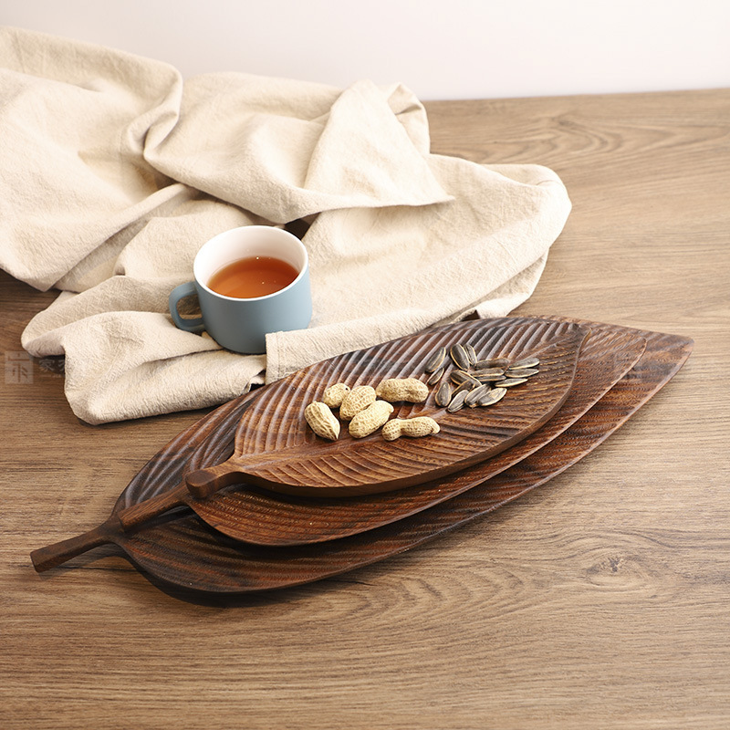 2021 New Coffee Tea Trays Black Walnut Wood Leaf Shape Plates Dishes Storage for Food Cake Fruit Candy Saucer Dessert Dinner Bread Pzjh
2021 New Coffee Tea Trays Black Walnut Wood Leaf Shape Plates Dishes Storage for Food Cake Fruit Candy Saucer Dessert Dinner Bread Pzjh