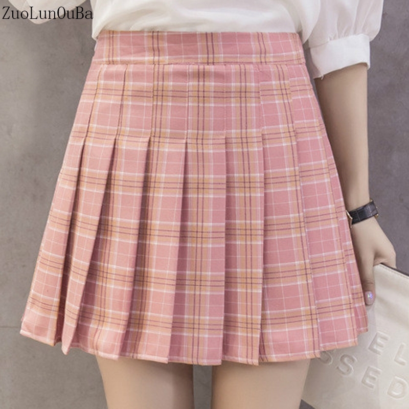 Fashion High Waist Pleated Skirt Women Clothes College Wind Girl Kawaii Pink Plaid Summer Skirts Womens Mini Skirts Womens Y200326, 9.0910.5
Fashion High Waist Pleated Skirt Women Clothes College Wind Girl Kawaii Pink Plaid Summer Skirts Womens Mini Skirts Womens Y200326, 9.0910.5