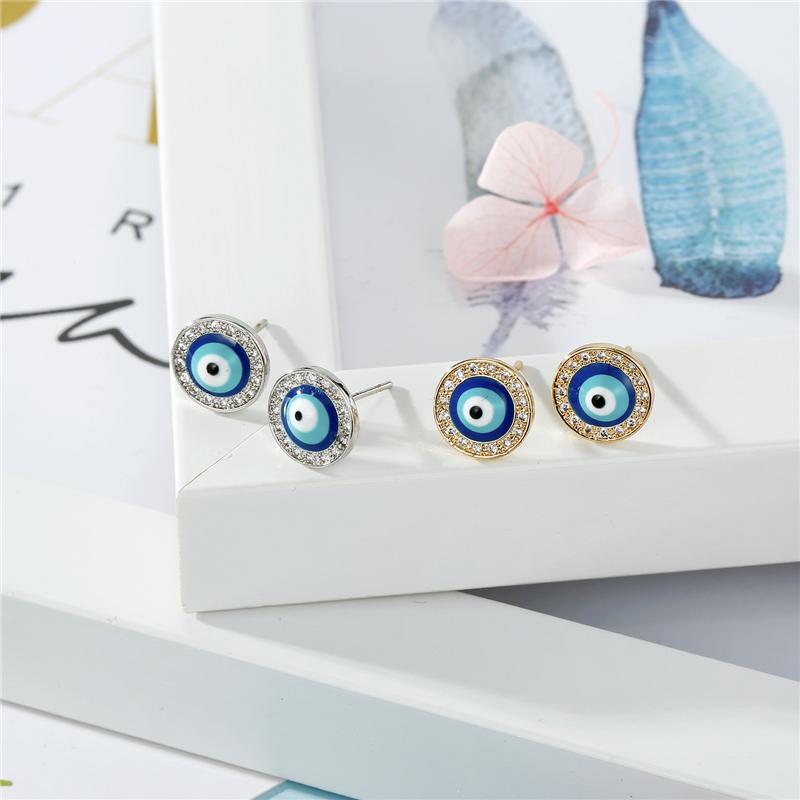 Dayoff Turkey Vintage Evil Eye Zircon Lucky Stud Earrings For Women Vintage Round Crystal Earrings Turkish Jewelry E667
Dayoff Turkey Vintage Evil Eye Zircon Lucky Stud Earrings For Women Vintage Round Crystal Earrings Turkish Jewelry E667