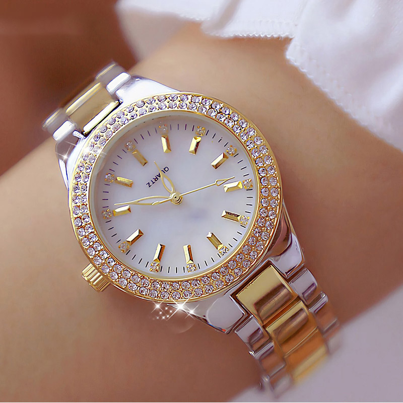 Ladies Quartz Watch 35mm Life Waterproof Gold Watches Fashion Silver WristWatch Perfect Quality, Color 1
Ladies Quartz Watch 35mm Life Waterproof Gold Watches Fashion Silver WristWatch Perfect Quality, Color 1