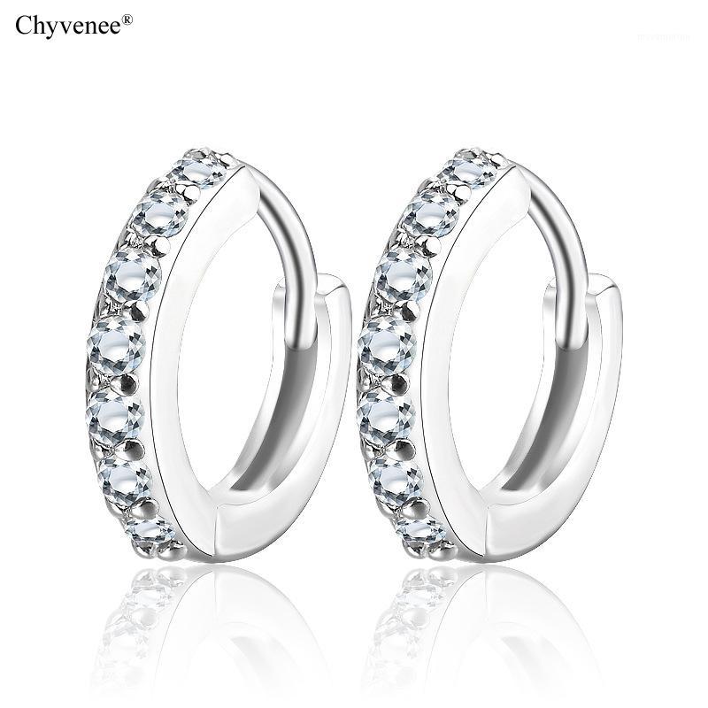 CHYVENEE Classic Round Silver Color Hoop Earrings Fashion Female Shiny Clear Zircon Earrings for Women Wedding Pendientes 20201
CHYVENEE Classic Round Silver Color Hoop Earrings Fashion Female Shiny Clear Zircon Earrings for Women Wedding Pendientes 20201