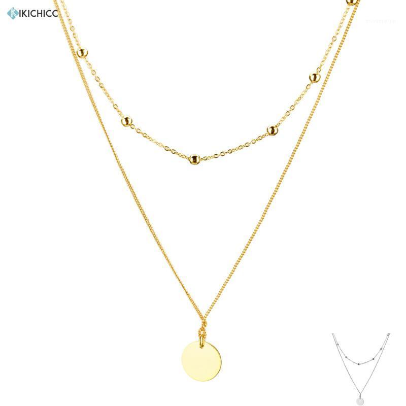 Kikichicc 925 Sterling Silver Beads Double Chain Chocker Round Pendant Necklace Gold Wedding 2020 Luxury Women Jewelry Gift1
Kikichicc 925 Sterling Silver Beads Double Chain Chocker Round Pendant Necklace Gold Wedding 2020 Luxury Women Jewelry Gift1