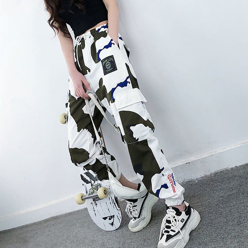 2021 New Camouflage Cargo Plus Size Women's Fashions High Streetwear Hare Female Jogger Pants K27M, White
2021 New Camouflage Cargo Plus Size Women's Fashions High Streetwear Hare Female Jogger Pants K27M, White