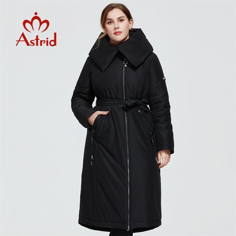Astrid New Winter Women's coat women warm long parka fashion thick Jacket hooded large sizes lacing female clothing AT-3579 201019