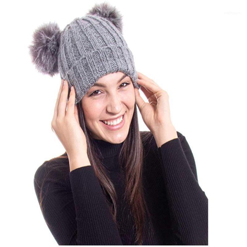 Winter Warm Women's Ladies Winter Beanie Outdoor Chunky Knit With Double Fur Pom Pom Cute Casual Hat1, Red
Winter Warm Women's Ladies Winter Beanie Outdoor Chunky Knit With Double Fur Pom Pom Cute Casual Hat1, Red
