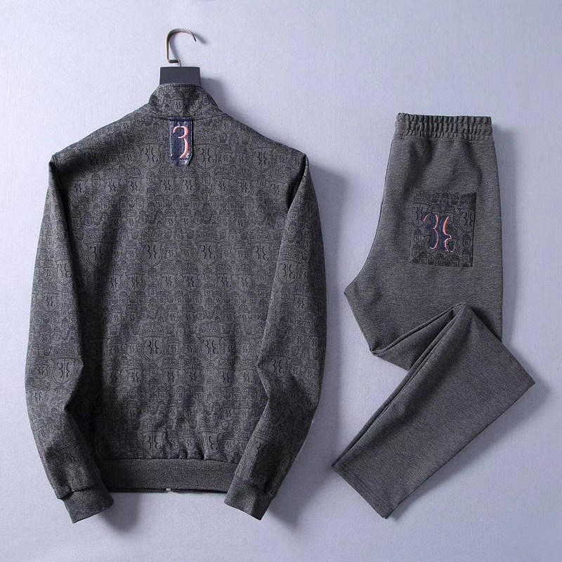 BILLIONAIRE Sportswear winter Cardigan set men new fashion Casual zipper cotton Comfortable embroidery M-3XL 201124
