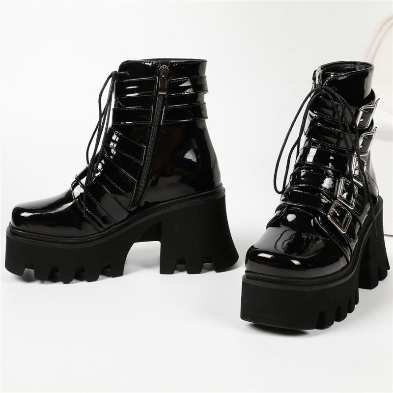 Winter Casual Shoes Women Lace Up High Heel Ankle Boots Female High Top Round Toe Chunky Platform Pumps Shoes Punk Goth Creepers1, Black
Winter Casual Shoes Women Lace Up High Heel Ankle Boots Female High Top Round Toe Chunky Platform Pumps Shoes Punk Goth Creepers1, Black