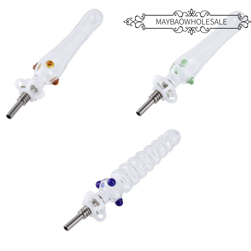 Readymade Glass Necta Collector with 10mm Titanium Neil Tips Dab Straw Oil Rigs Nector Collector Kit Ready to Ship
Readymade Glass Necta Collector with 10mm Titanium Neil Tips Dab Straw Oil Rigs Nector Collector Kit Ready to Ship