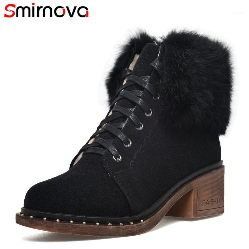 Smirnova 2020 winter autumn new arrival women warm boots lace up shoes high heel boots wholesale round toe female ankle1, Black
Smirnova 2020 winter autumn new arrival women warm boots lace up shoes high heel boots wholesale round toe female ankle1, Black
