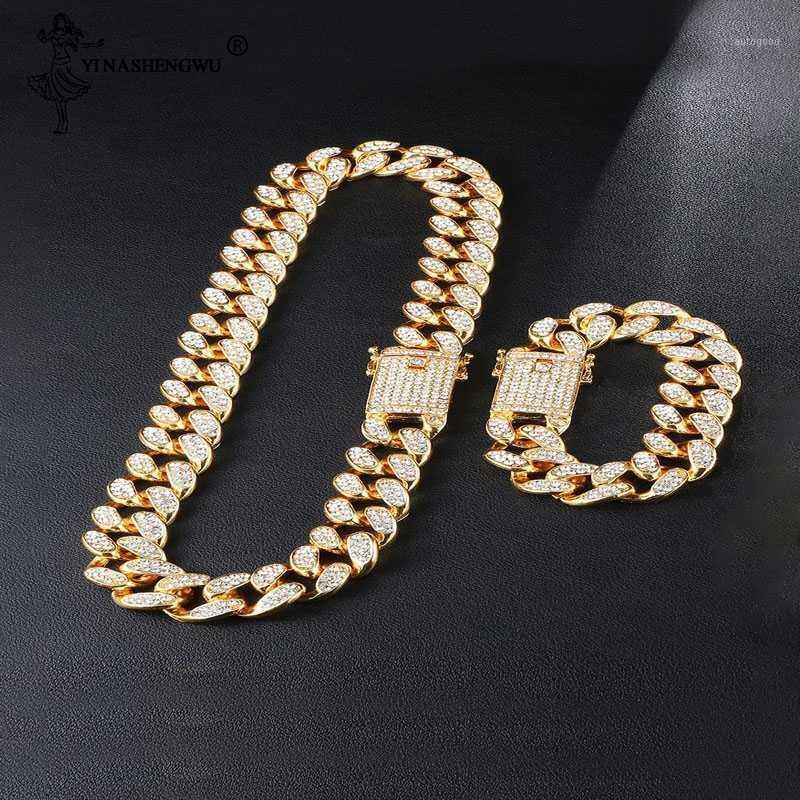 Chains Hip Hop Necklaces Iced Out Crystal Rhinestone Miami Cuban Chain Gold Silver Color Zircon Necklace Bracelet Set For Men Women1
Chains Hip Hop Necklaces Iced Out Crystal Rhinestone Miami Cuban Chain Gold Silver Color Zircon Necklace Bracelet Set For Men Women1