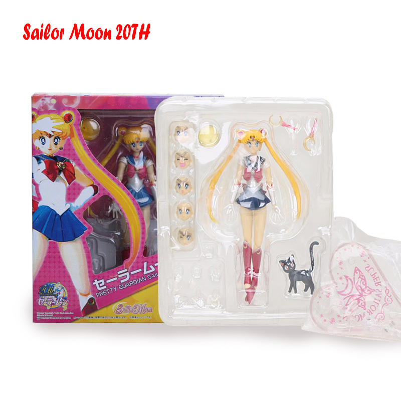 Sailor Moon Figure Tsukino Usagi Figure Mercury Mars Venus Jupiter 20TH Anniversary Movable Joints Black Lady Action Figure 15cm 201202
Sailor Moon Figure Tsukino Usagi Figure Mercury Mars Venus Jupiter 20TH Anniversary Movable Joints Black Lady Action Figure 15cm 201202
