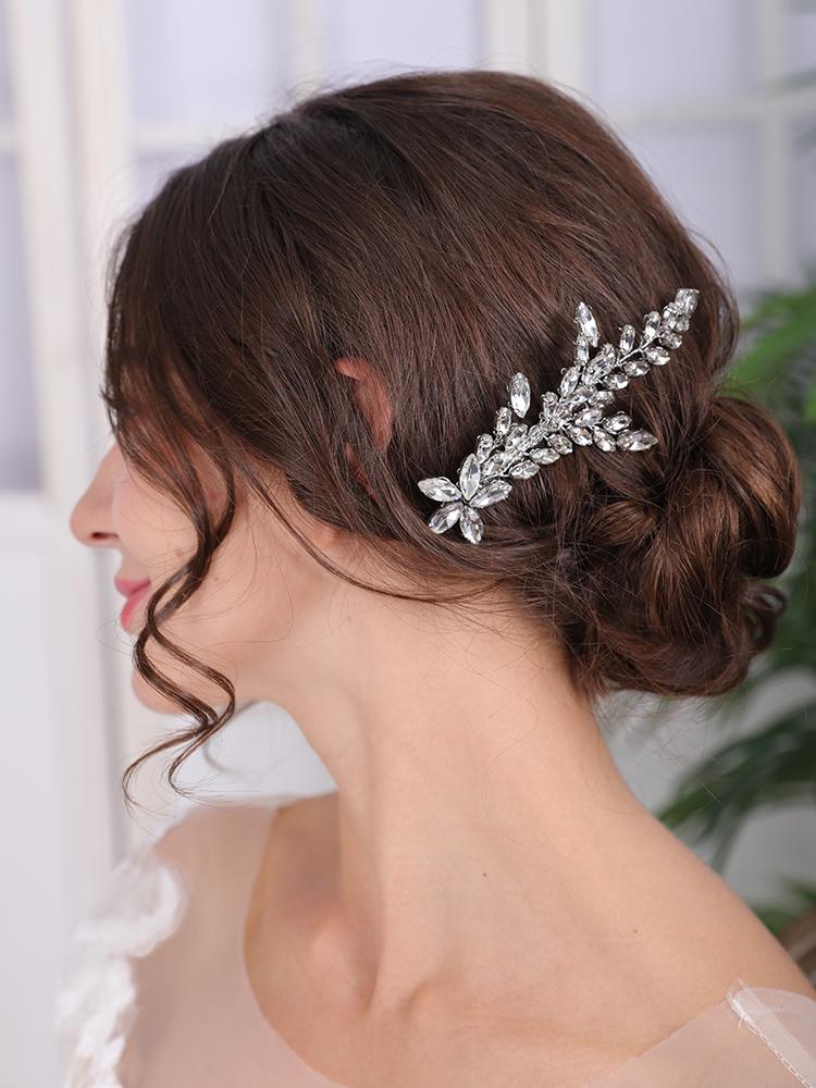 Hair Clips & Barrettes Silver Color Rhinestone Headpieces Classic Clip Fashion Women Casual Comb Wedding Headdress Bridal Fascinators
Hair Clips & Barrettes Silver Color Rhinestone Headpieces Classic Clip Fashion Women Casual Comb Wedding Headdress Bridal Fascinators